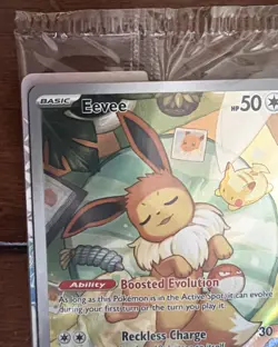 Pokemon TCG Eevee 173 Holo Black Star Promo Prismatic Evolutions Full Art Sealed - Image 3