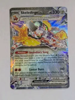 Skeledirge ex 137/182 SV04: Paradox Rift Holo Pokemon NM - Image 1