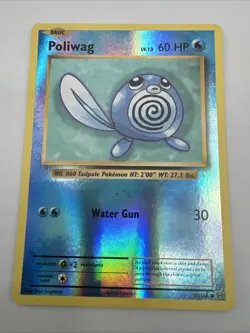 Pokemon TCG Poliwag Common Reverse Holo XY - Evolutions 23/108 - Image 1