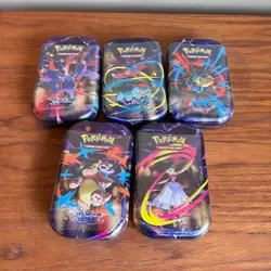 Pokemon TCG Mega Evolution - Mega Heroes Mini Tin x5 Full Art Set ✅ Sealed 🚚 - Image 1