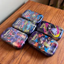 Pokemon TCG Mega Evolution - Mega Heroes Mini Tin x5 Full Art Set ✅ Sealed 🚚 - Image 3