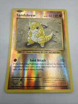 Sandshrew Reverse Holo Common XY - Evolutions 54/108 Pokemon - Image 1