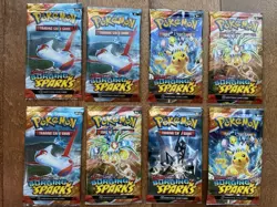 🔥 8 x Pokemon TCG: Scarlet & Violet Surging Sparks Booster Packs - Image 1