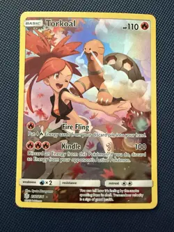 Pokemon TCG Torkoal Holo Secret Rare Cosmic Eclipse 237/236 NM Condition - Image 1
