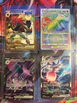 Pokemon TCG Lot Of 6 Full Art EX & EX Gold VSTAR Secret, GG VMAX, Japanese MA/IR - Image 2