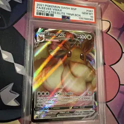 Pokemon TCG Eevee VMAX SWSH087 Psa 10 - Image 3