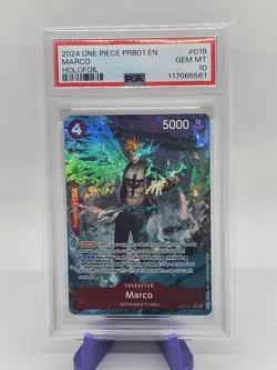 2024 One Piece Marco PRB01 Holofoil #018 PSA 10 GEM MINT - Image 1