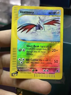 Skarmory 63/165 Expedition 2002 Reverse Rare Holo e-Series Pokemon Card TCG - Image 3