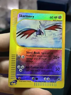 Skarmory 63/165 Expedition 2002 Reverse Rare Holo e-Series Pokemon Card TCG - Image 5