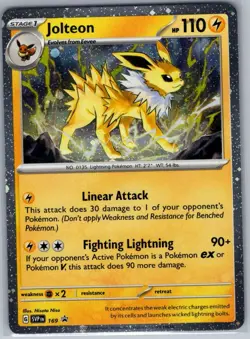 Jolteon - (Cosmos Holo) 169 Holo SV: Scarlet & Violet Promo - Pokemon Card - NM - Image 1