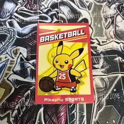 Pikachu Sports Basketball Electric Pokemon 2025 Cracked Ice Holo Card Database - Image 1