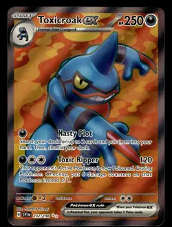 Toxicroak ex 232/198 Ultra Rare Scarlet & Violet Pokemon Card - Image 1