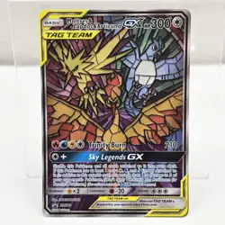 Pokemon TCG Moltres Zapdos Articuno GX Hidden Fates SM210 Black Star Promo Card - Image 1
