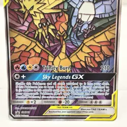 Pokemon TCG Moltres Zapdos Articuno GX Hidden Fates SM210 Black Star Promo Card - Image 3