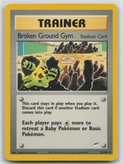 Pokemon Card Broken Ground Gym Rare Neo Destiny 092/105 - Image 1