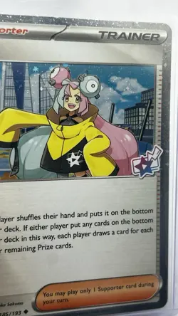 Pokemon – Iono – Cosmos Foil - Promo Card – Stamped – 185/193 - Image 3