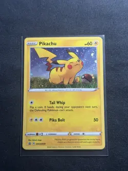 Pikachu SWSH039 Holo Black Star Promo Card Pack Fresh NM Condition - Image 1