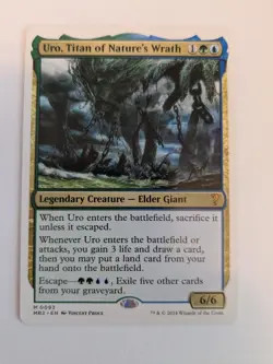 Uro, Titan of Nature's Wrath (White Border) #93 NM Mystery Booster 2 Magic MTG - Image 1