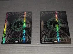 Magic the Gathering Oil Slick Raised Foil Lands Full Set (2 of each) NM - Image 1