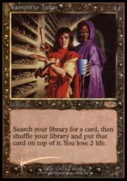 Slightly Played, English - 1 x MTG Vampiric Tutor - Judge Foil - 2000 Promotiona - Image 1