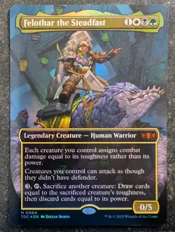 Felothar the Steadfast - Foil Borderless - Tarkir Dragonstorm Commander (MTG) - Image 1