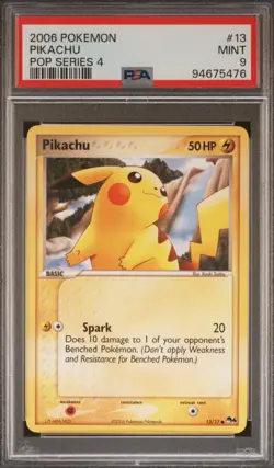 2006 Pokemon Pop Series 4 Pikachu #13 PSA 9 - Image 1