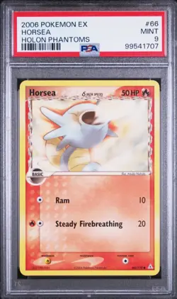 2006 Pokemon Ex Holon Phantoms #66 Horsea PSA 9 - Image 1