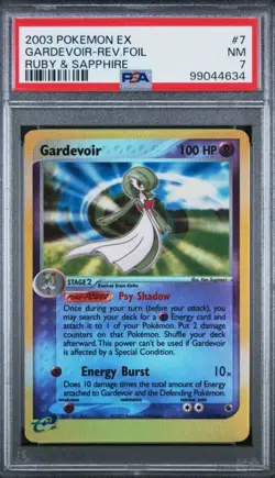 2003 Pokemon Ex Ruby & Sapphire Gardevoir Rev Foil #7 PSA 7 - Image 1