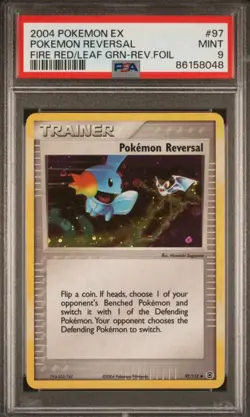 2004 Pokemon Ex Fire Red & Leaf Green Pokemon Reversal #97 PSA 9 - Image 1