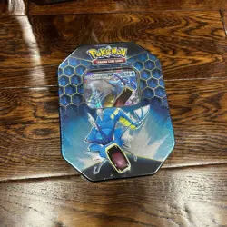 Pokemon TCG Hidden Fates Tin Gyarados GX Factory Sealed - Image 1