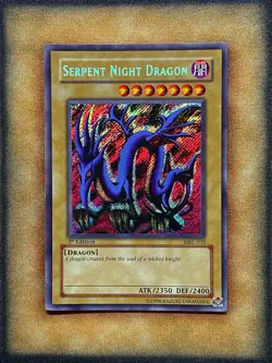 Yugioh Serpent Night Dragon MRL-103 Secret Rare 1st Ed MP - Image 1