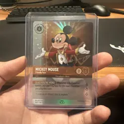 Disney Lorcana TCG Mickey Mouse Signed Promo 18/p1 - Image 1