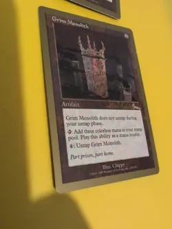 Grim Monolith. Artifact.World Championship Gold Border: Tokyo 1999 MTG Card. - Image 4