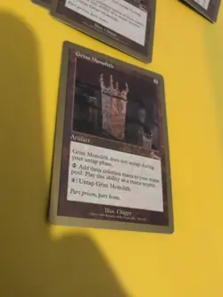 Grim Monolith. Artifact.World Championship Gold Border: Tokyo 1999 MTG Card. - Image 5