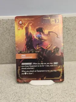 Jax Unrelenting 119/221 Riftbound Spiritforged TCG Epic Champion Unit Card - Image 1