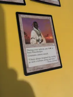 Peacekeeper. Summon Old Vintage. Weatherlight Magic the Gathering Card. - Image 3