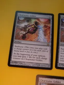 Clearwater Goblet x3 . Fifth Dawn Rare Artifact Magic the Gathering 3 Card. - Image 4