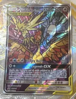 Pokemon Moltres & Zapdos & Articuno GX TAG TEAM Promo Foil Card SM210 English - Image 1