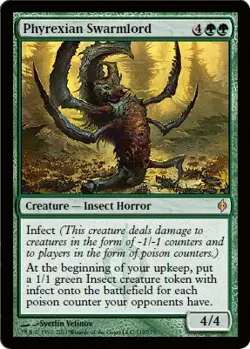 MTG - Phyrexian Swarmlord - Foil New Phyrexia - Image 1