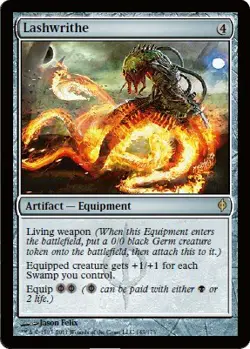 MTG - Lashwrithe - Foil New Phyrexia - Image 1