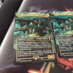 SET OF 3 -Aragorn, Hornburg Hero (Borderless) Commander: the Lord of the Rings - Image 2