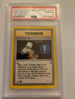 Pokemon TCG Trainer Heal Powder 1st edition PSA 10 - GEM MINT - Image 1