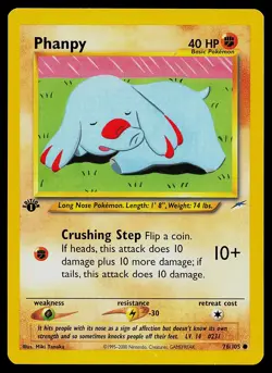 Pokemon Card - Phanpy 1st Edition Neo Destiny 76/105 Common - Image 1