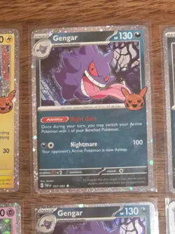 Gengar Pikachu Mimikyu Darkrai Pokemon Trick or Trade 2024 Galaxy Holo Lot 9 - Image 3