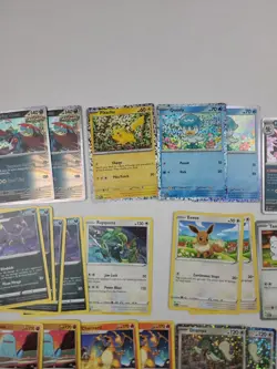 McDonalds Pokemon Lot Holo ROARING MOON PIKACHU Some 2023 Sealed Packs Rare - Image 3