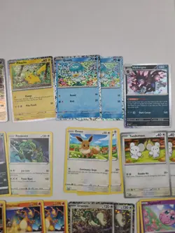 McDonalds Pokemon Lot Holo ROARING MOON PIKACHU Some 2023 Sealed Packs Rare - Image 4