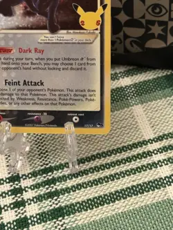 Pokemon TCG Umbreon Gold Star 17/17 Celebrations Holo FRESH PULL MINT - Image 5