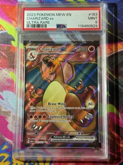 2023 POKEMON MEW EN-151 ULTRA RARE #183 CHARIZARD EX PSA 9 (2 Available) - Image 1