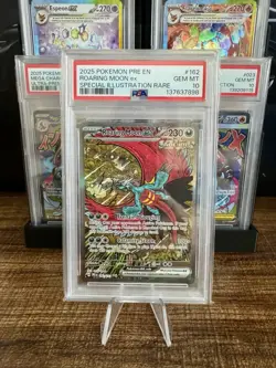2025 POKEMON PRE EN-PRISMATIC EVOLUTIONS #162 ROARING MOON EX PSA 10 - Image 1