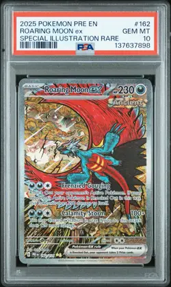 2025 POKEMON PRE EN-PRISMATIC EVOLUTIONS #162 ROARING MOON EX PSA 10 - Image 3